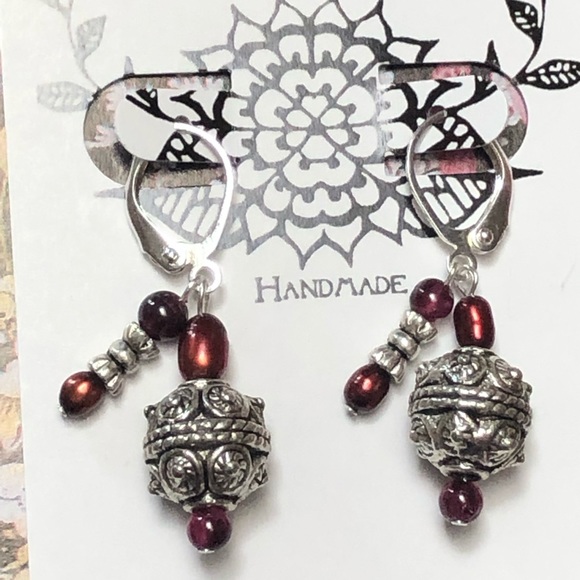 Power Packed Garnet Earrings